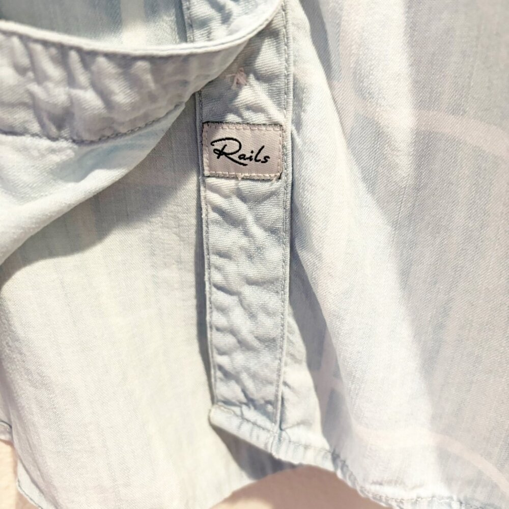 Rails Carter Watercolor Grid Button Down Shirt Si… - image 4